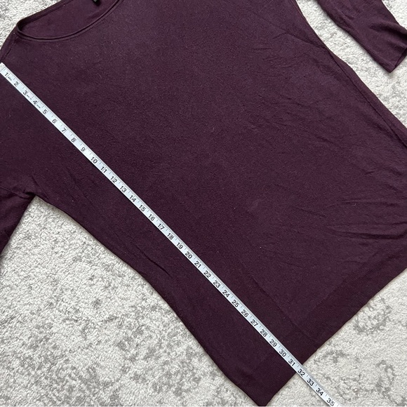 Eileen Fisher Women’s Small Oversized Purple Tunic Sweater Dress Long Sleeve - Picture 4 of 8